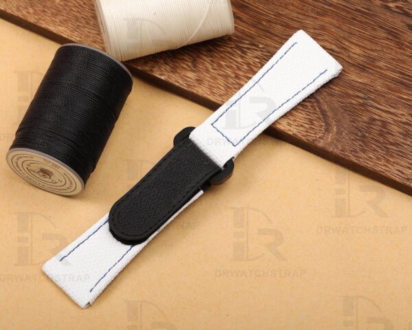 Custom White Panerai Rubber Velcro watch Strap Replacement 22mm 24mm 26mm watch Straps for sal (3)
