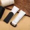 Custom White Panerai Rubber Velcro watch Strap Replacement 22mm 24mm 26mm watch Straps for sal (4)
