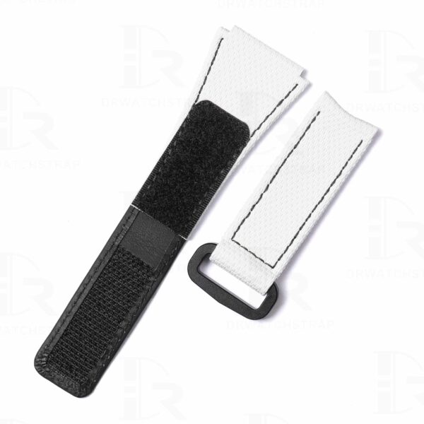 Buy Custom Handmade White Rubber Velcro MB&F Maximilan Büsser & Friends watch straps