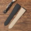 Custom handmade Black canvas Calibre de Cartier leather strap 21mm 23.5mm watch band replacement for sale (2)