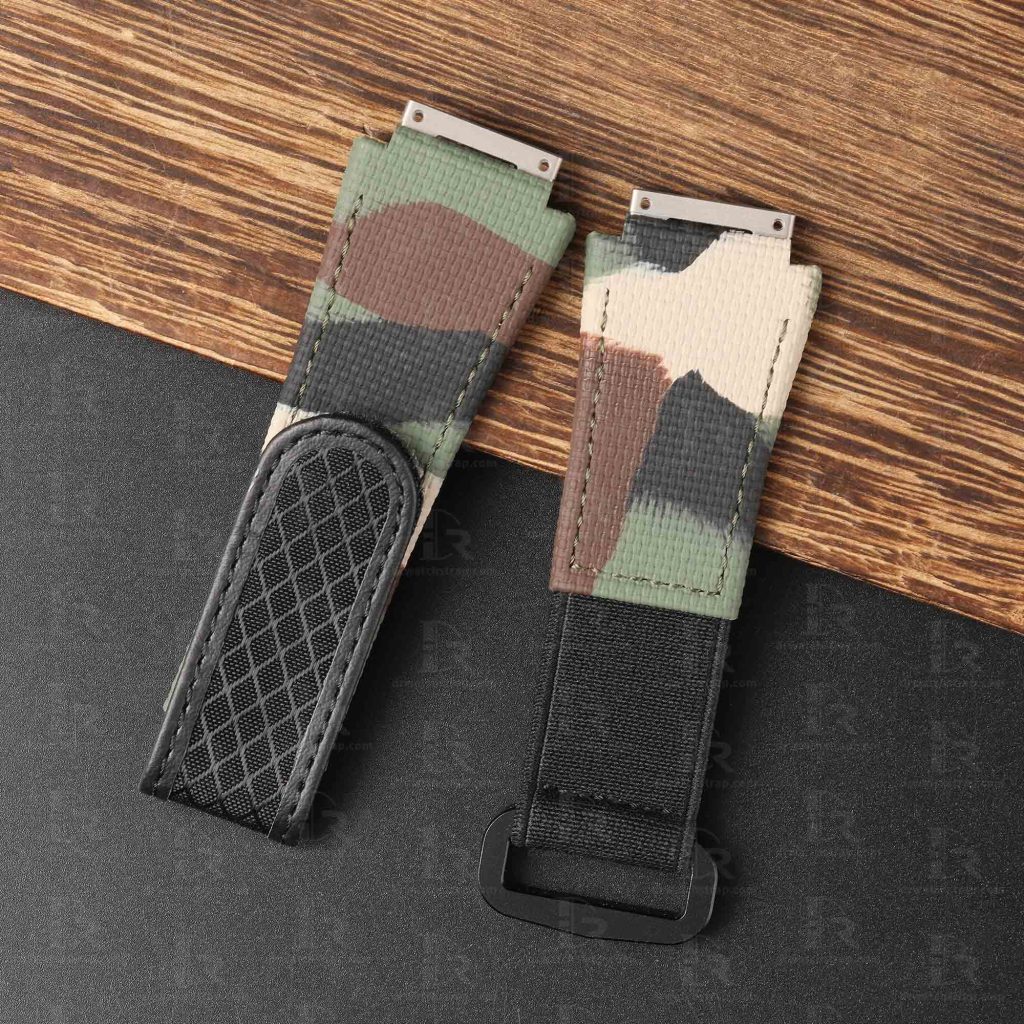 Buy Custom replacement straps and elastic watch band for Richard Mille Camouflage strap RM 035 030 055 011 016 059 067 067-02 027 07 aftermarket for sal (2)