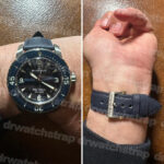 Blancpain Fifty Fathoms Dark blue Sailcloth watch strap Blancpain Fifty Fathoms replacement sailcloth strap 20mm 23mm