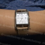 Hermes Grey Epsom Calfskin leather Watch Band