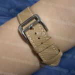 Hermes Grey Epsom Calfskin leather Watch strap