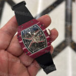 Richard Mille Black Nylon Velcro watch strap Customized-Richard-Mille-elastic-strap-Nylon-watch-band-fit-RM-035-030-055-011-067